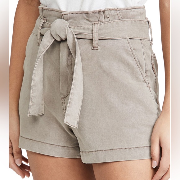 PAIGE ANESSA SHORTS, Moss Taupe, Size 25 - Picture 3 of 6